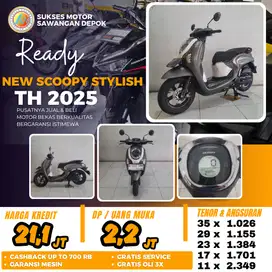 ISTIMEWA HONDA NEW SCOOPY STYLISH TH 2025 UNIT MULUS BERGARANSI