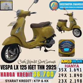 VESPA 125 LX I GET TERMURAH CASH/KREDIT PROMO UNIT LAINYA KLIK PROFIL