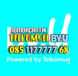(bisa COD) Nomor CANTIK kartu TELKOMSEL By.U HOKI PANCA 77777 68 #06