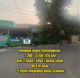 5menit kekampus binus syahdan! Rumah komplek migas kemanggisan