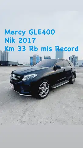 Mercy GLE400 AMG Nik 2017 Black on black siap Pakai