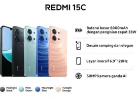 Xiaomi Redmi 15C  (8GB/256GB) garansi resmi indonesia