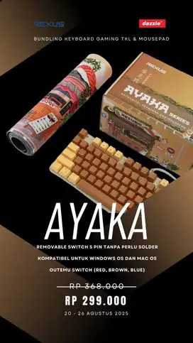 Keyboard Gaming Rexus Ayaka series