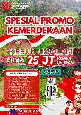Promo Tanah Kavling Kebun Baros