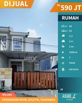 Rumah Siap Huni di Royal Atletik Lowokwaru Malang