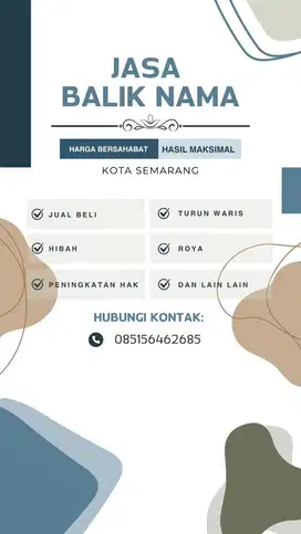 Jasa Balik Nama Sertifikat