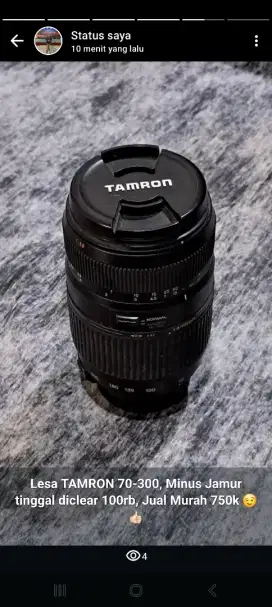 LENSA TAMRON FOR NIKON 70-300