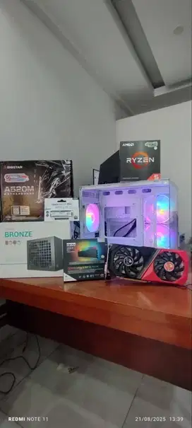 PC Ryzen 5 5500 VGA RTX 3050 6GB RAM 16GB