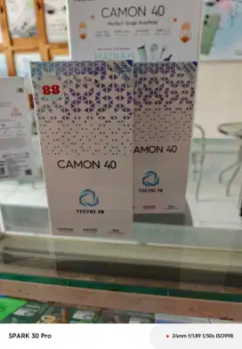 Tecno Camon 40 8GB+8GB/128GB ,Baru,Segel Box,Garansi Resmi,Original