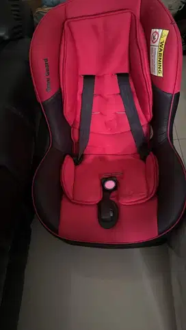 Car Seat Bayi Coco Latte Omni Guard – Merah Hitam (Kondisi Bagus)