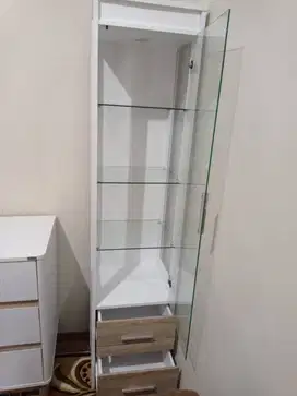 Promo lemari hias 1 pintu lampu LED activ sale terlaris termurah