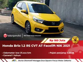 [ GARANSI 1TH ] Honda Brio 1.2 RS CVT AT Kuning Facelift NIK 2021/2022