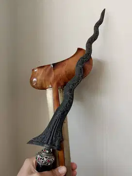 Keris sepuh Sabuk Inten pamor Uler lulut Mataram Sepuh