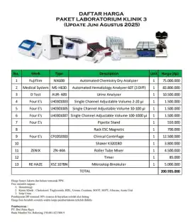 Paket Laboratorium Klinik Sederhana 3