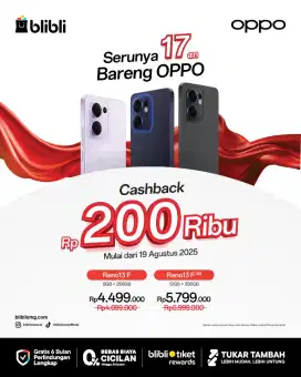 OPPO RENO 13F & 13F 5G - BLIBLI GALAXY MALL 2