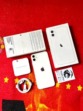 iphone 11 64gb iBox Resmi White Fullset Mulus