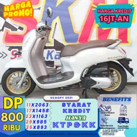 Kredit dp 800rb angsuran mulai dari 25ribuan perhari scoopy 2021