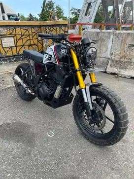 Ninja 250 karbu custom scrambler