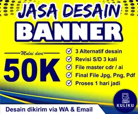 Desain Banner Ukuran Custom