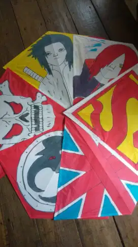 Jual layangan siap pakai. Harga perpuluh nya 20000