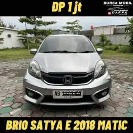 Dp 5jt. HONDA BRIO SATYA E 2018 AT / AUTOMATIC ABU