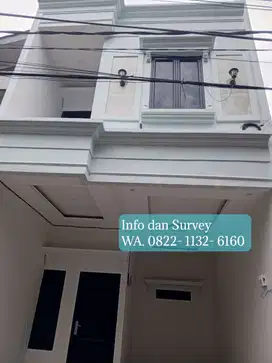 Rumah dekat Stasiun lenteng agung jaksel Minimalis Cluster termurah