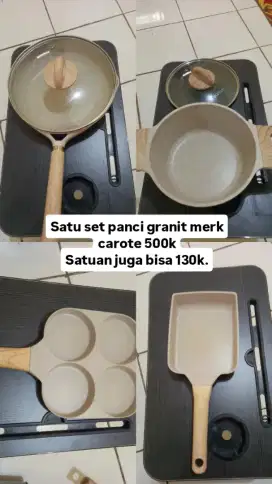 Di jual satu set pan merk carote