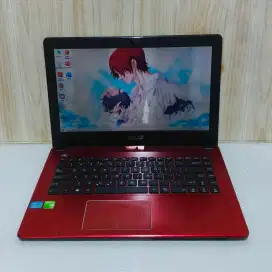 Asus X450c slim Nvidia Ram8GB/hdd500GB Gaming & editing bogor