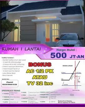 Dijual Rumah Murah on Progres di Jatikramat Jatibening Bekasi