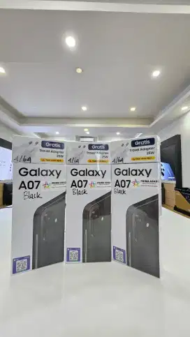NEW SAMSUNG GALAXY A07 4G 4/64GB FREE ADAOTER ORIGINAL SEHARGA 300K
