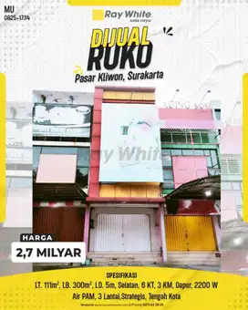 Dijual Ruko Gading Square Strategis di Jalan Veteran, Solo!