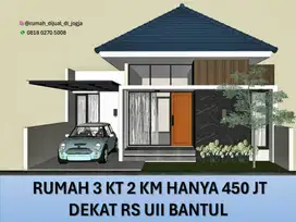 Rumah Dijual dekat RS UII di Jl Srandakan Bantul Proses Bangun