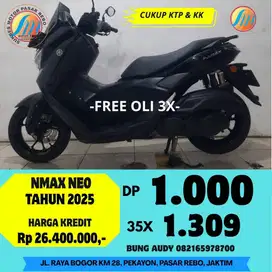 YAMAHA NMAX NEO TAHUN 2025 SIAP PAKAI, BERGARANSI, GRATIS SERVIS