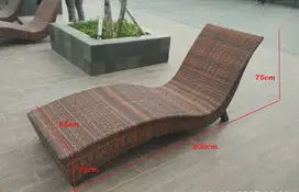 2026J RS03 KURSI PANTAI KOLAM RENANG ROTAN SINTETIS JAKARTA