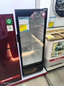 Showcase Sharp 200L, Cicilan bisa tanpa DP, Syarat KTP saja