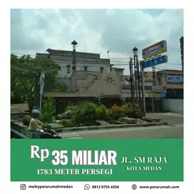 Tanah dan Bangunan Hotel Dijual – 1.783 m² SHM Lokasi Inti Kota Medan