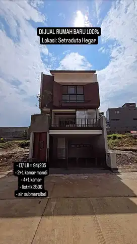 Dijual Cepat Rumah 100% Baru Minimalis Modern Lokasi di Setra Duta