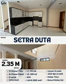 Termurah! Rumah Unfurnished di Setraduta Bandung