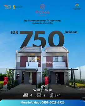 NEW LAUNCHING Summarecon Tangerang – Cluster RONA HOMES free Clubhouse