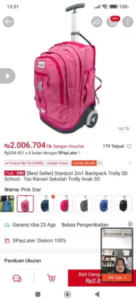 Tas Ransel roda