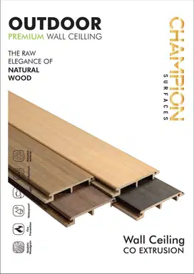 WPC Ceiling Champion / Wood Panel Dinding Outdoor / Wall Cladding