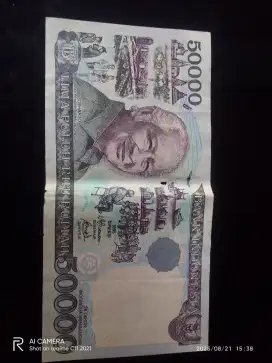 Uang pecahan 50000 tahun 1995