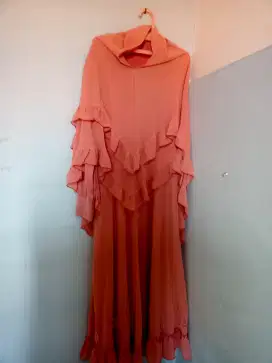 Gamis syar'i tambah hijab