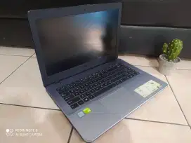 Asus X442UR/ Core i5-8250u/RAM 8GB/SSD256/VGA Nvidia mx130 Siap Nugas