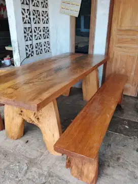 MEJA makan antik teras