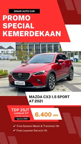 Mazda cx3 1.5 sport at 2021 low km 14rb servis record