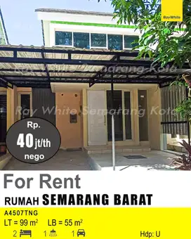 DISEWAKAN RUMAH DI SEMARANG BARAT A4507