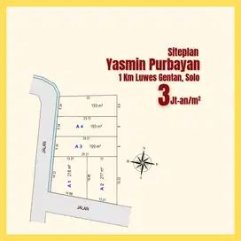 Kavling Purbayan Baki, 1 Km Luwes Gentan, SHM