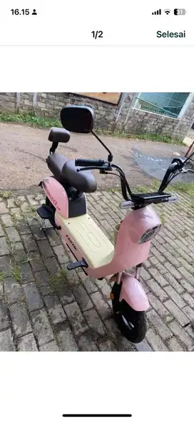 Sepeda listrik veloce 1.5 pink