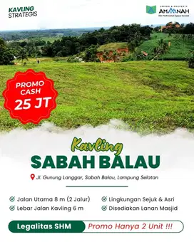 PROMO KAVLING MURAH HANYA 2 UNIT PERTAMA